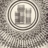 Vase vintage en verre pressé clair CandleWax par František Pečený / 1972