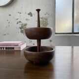 Wooden cocktail dish