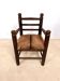 Brutalist armchair in the style of Charles Dudouyt.