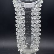 Bugnato Murano glass Italian rostrato vase by Barovier & Toso, 1960s