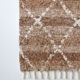 Handmade and reversible carpet - 140 x 200 cm - Mocha and white
