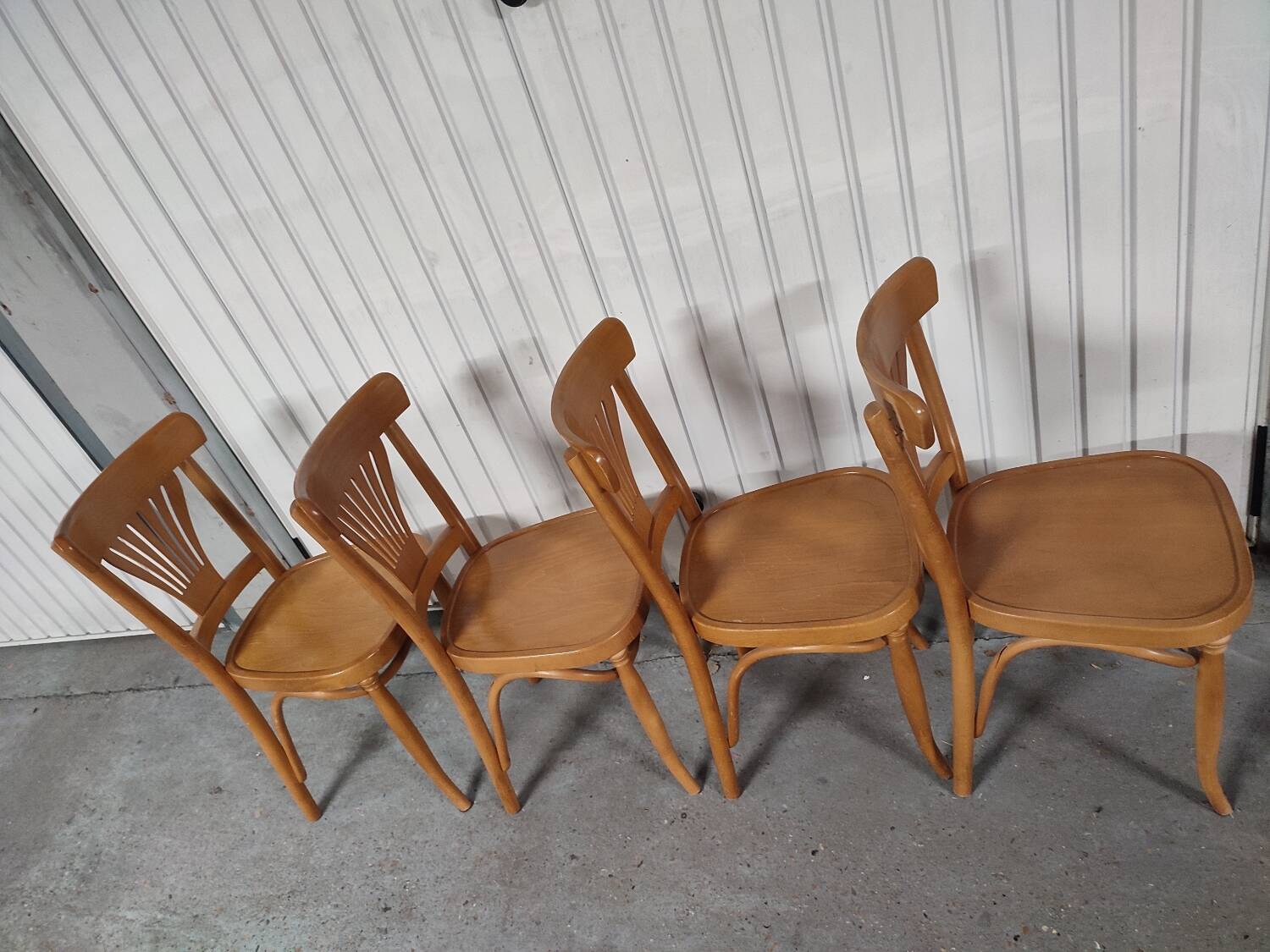 4 vintage bistro chairs