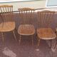 Set of 6 baumann tacoma bistro chairs - wood - vintage