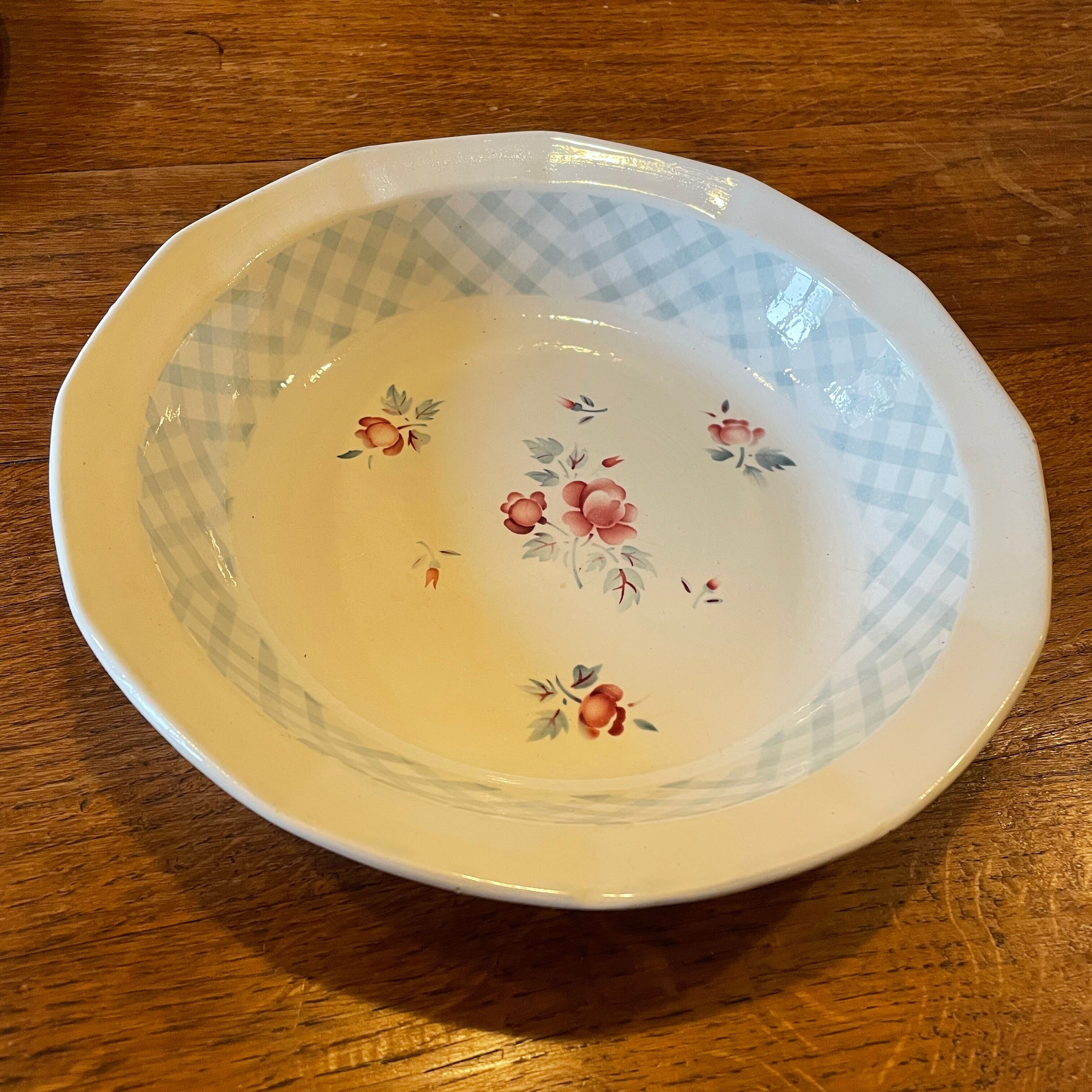 Old hollow dish Bastia by Digoin & Sarreguemines