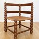 Beaded wood corner chair