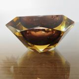 Cendrier Sommerso Murano, design d'Alessandro Mandruzzato, années 70