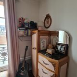 Commode wardrobe art deco pink