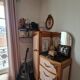 Commode wardrobe art deco pink