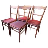 Set of retro dining chairs – Dřevotvar Jablonné nad Orlicí