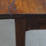 Antique French Country Chestnut Dining Table, Early 19th Century