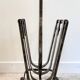 Porte-revues acier brutaliste vintage
