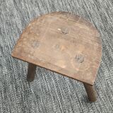 Vintage wooden tripod stool