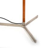 Leather and Steel "Monolith" Floor Lamps by Jo Hammerborg