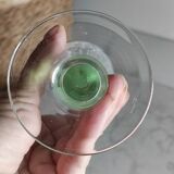 Crackle glass tulip vase