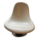 Swivel armchair "Egg Tirup" by Carl Öjerstam", white leather