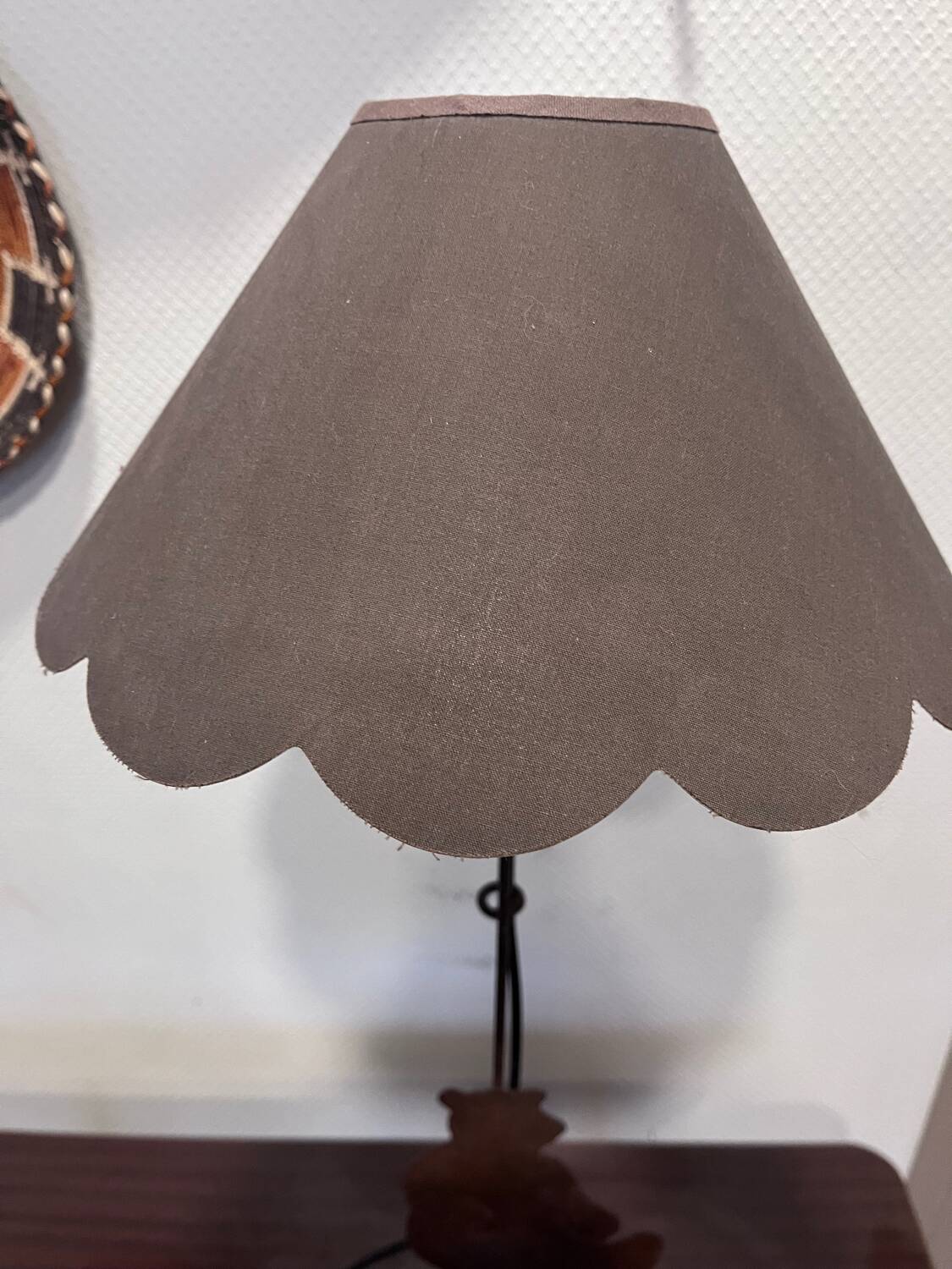 Wrought iron lamp Bear 1990