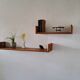 Floating wall shelves, 1960.