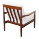 Scandinavian armchair in teak - Fabric, foams & straps: new