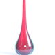 Sommerso drop vase in red and blue, Murano 1950s.