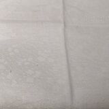 Serviettes de table anciennes damassées décor fleurs lot de9