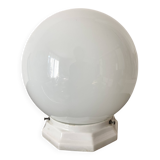 Art Deco ceiling light in opaline and ceramic