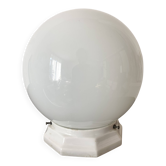 Art Deco ceiling light in opaline and ceramic