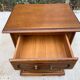English chest of drawers in solid oak satin wood