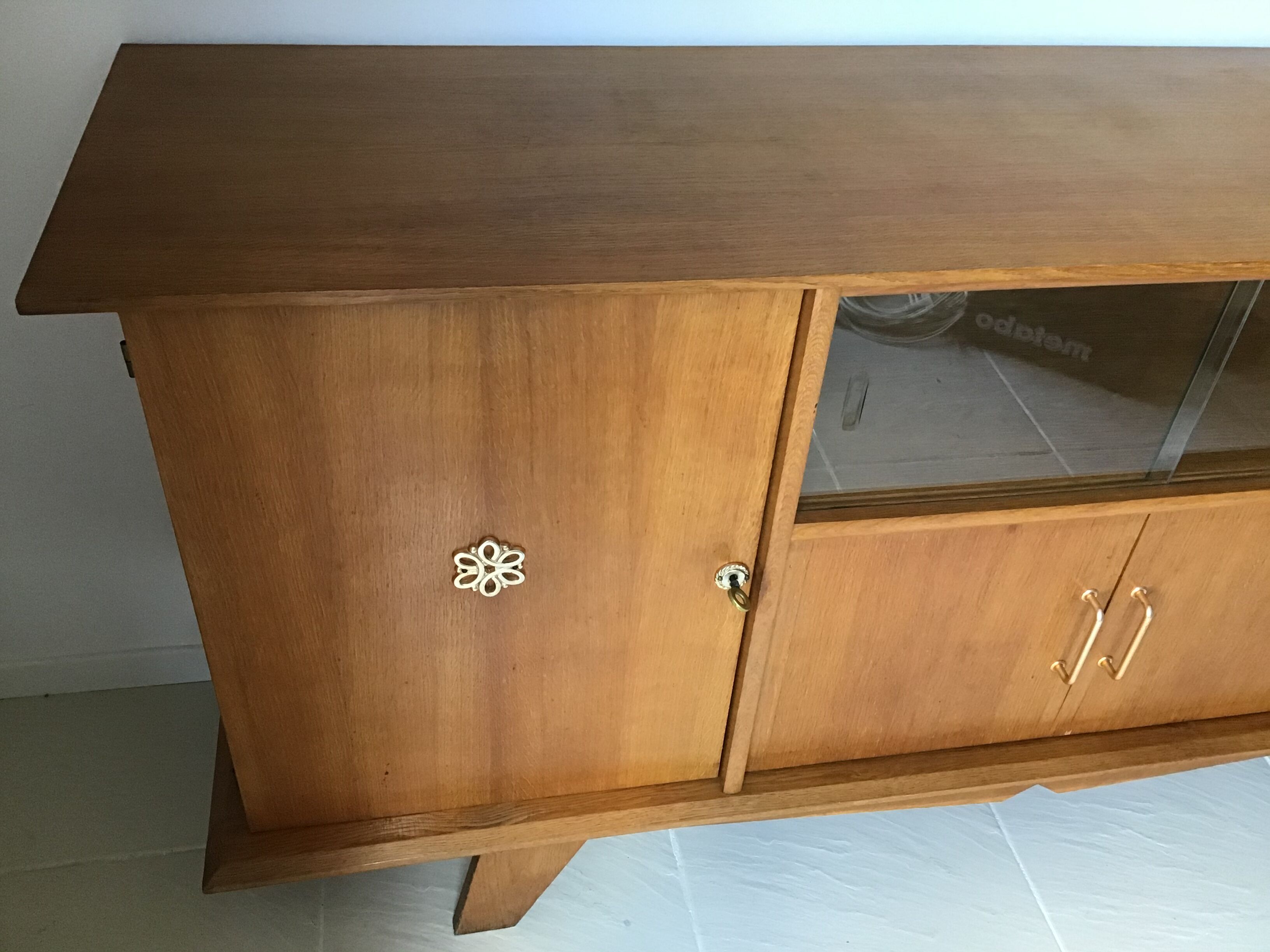 4-door oak sideboard