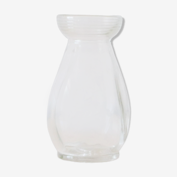 Jacynth vase in molded glass, vintage