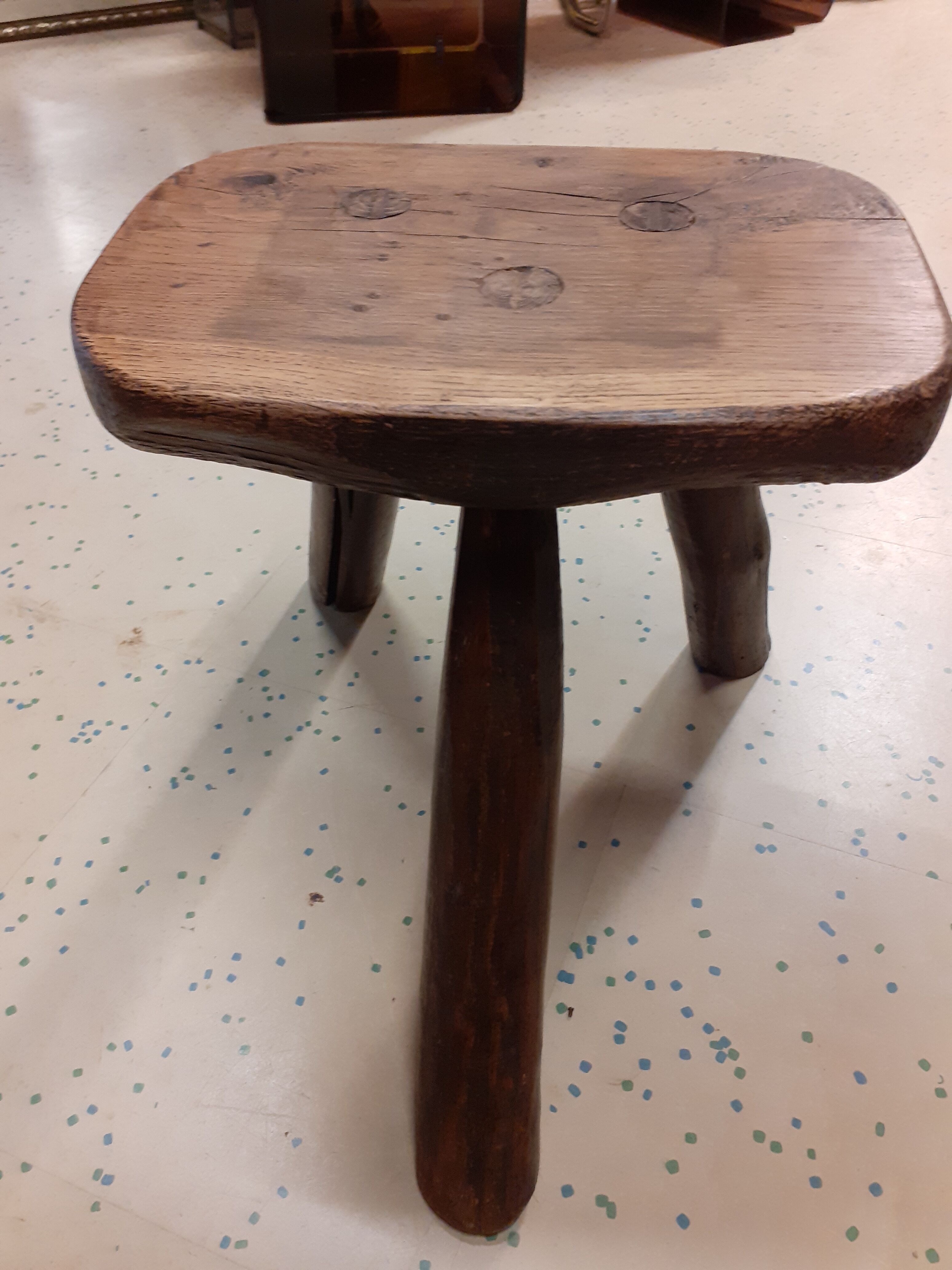 Vintage brutalist tabouret