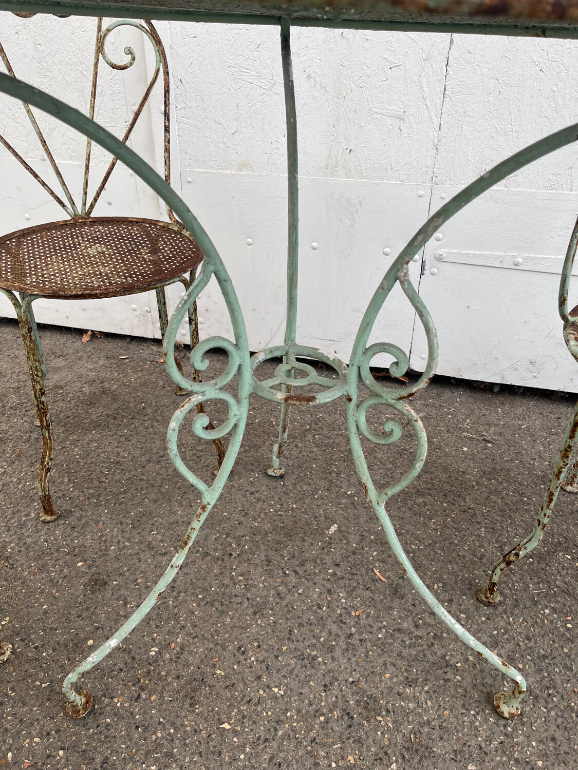 Wrought iron garden furniture 1920