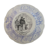Decorative plate saying sarreguemines