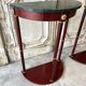 Paire de consoles, chevets table en acajou