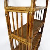 Bamboo and rattan shelf, 1970s