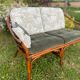 2-seater rattan bench