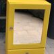 Powdered yellow medicine cabinet