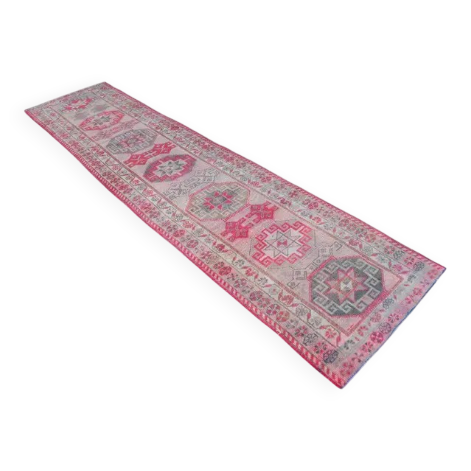 1940s Turkish Long Hallway Runner  89x360