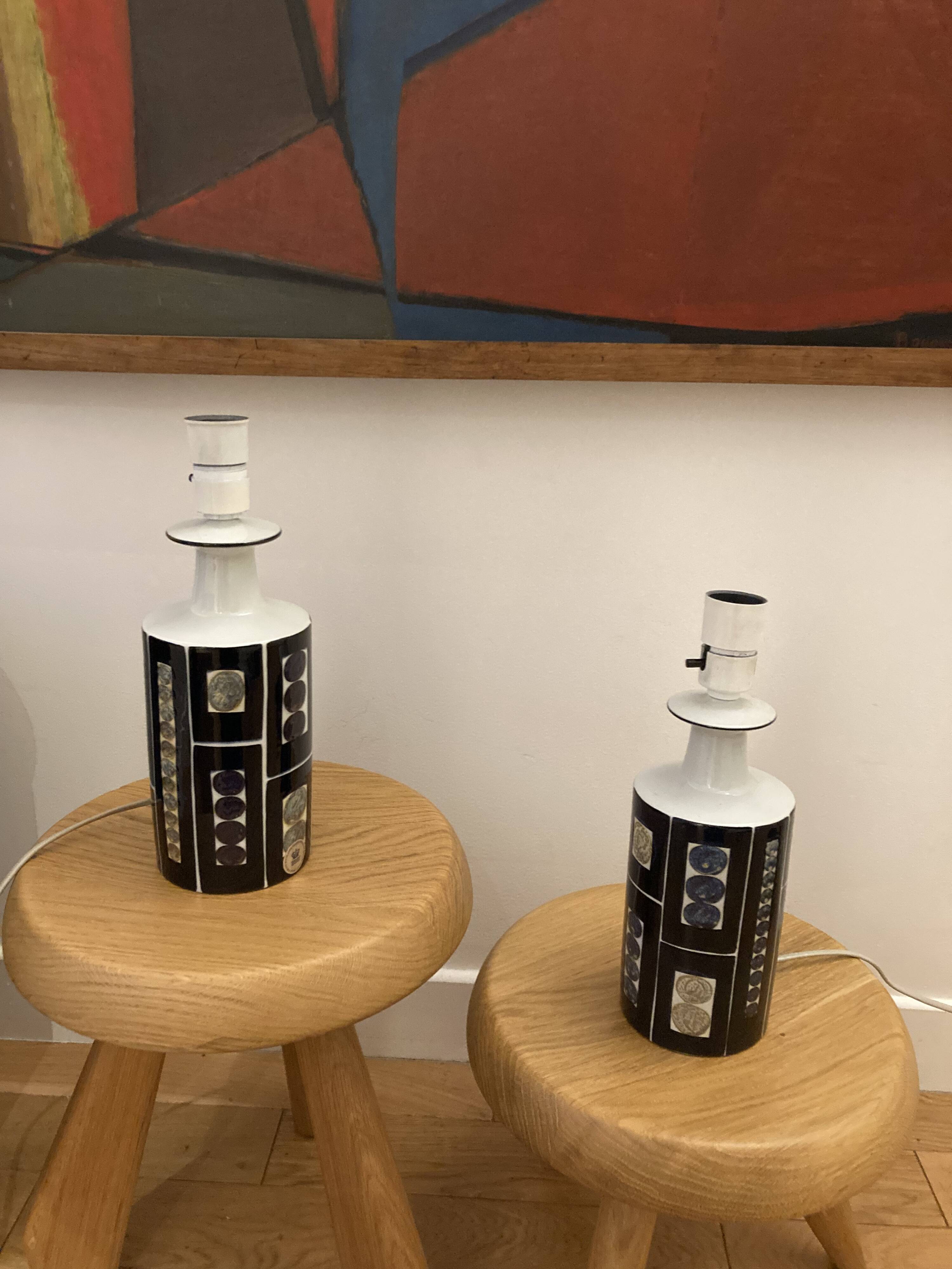 Paire de lampes royal copenhagen