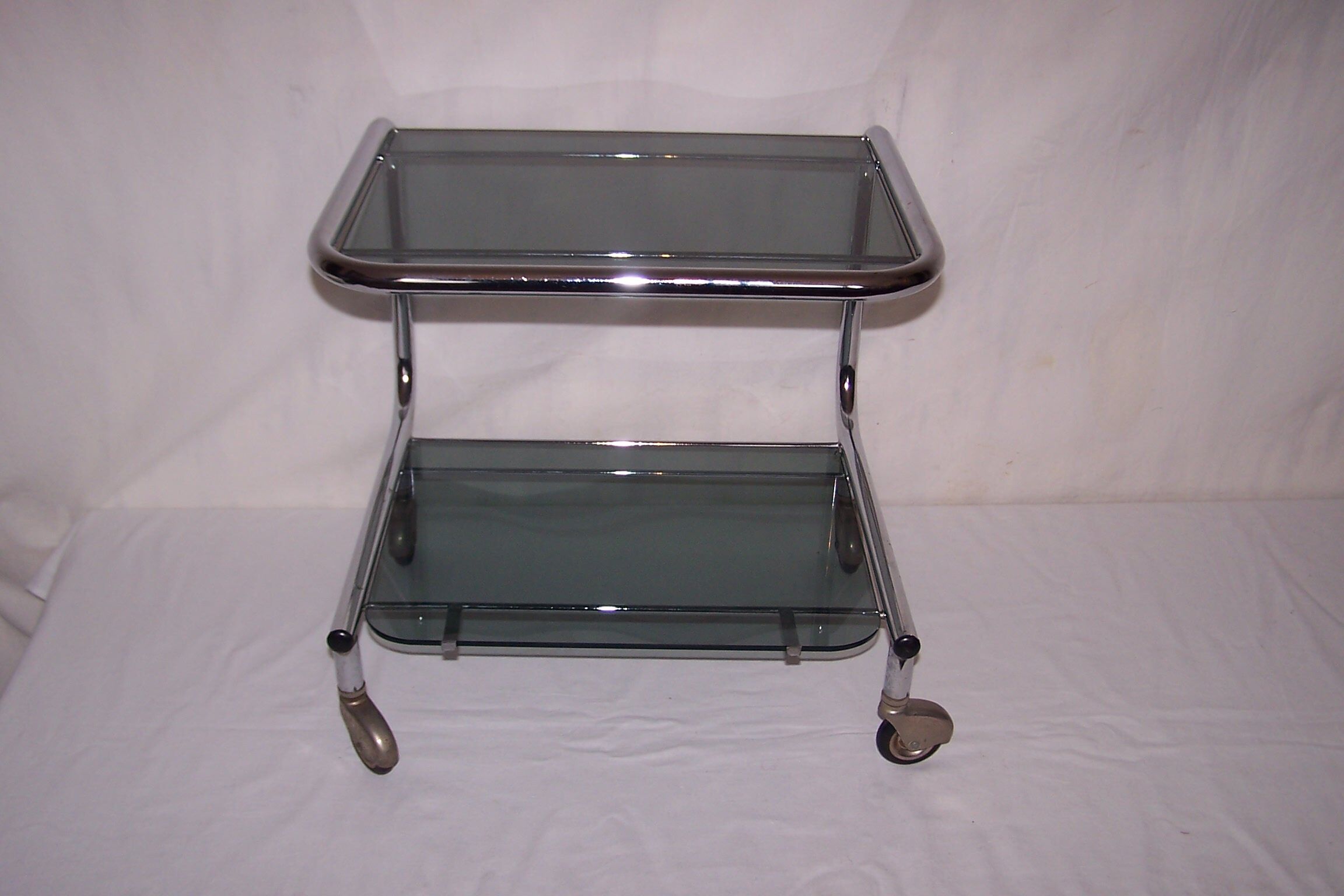 Wheeled serving table 70