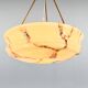 Art Deco Marble Glass Pendant Light on Original Rope