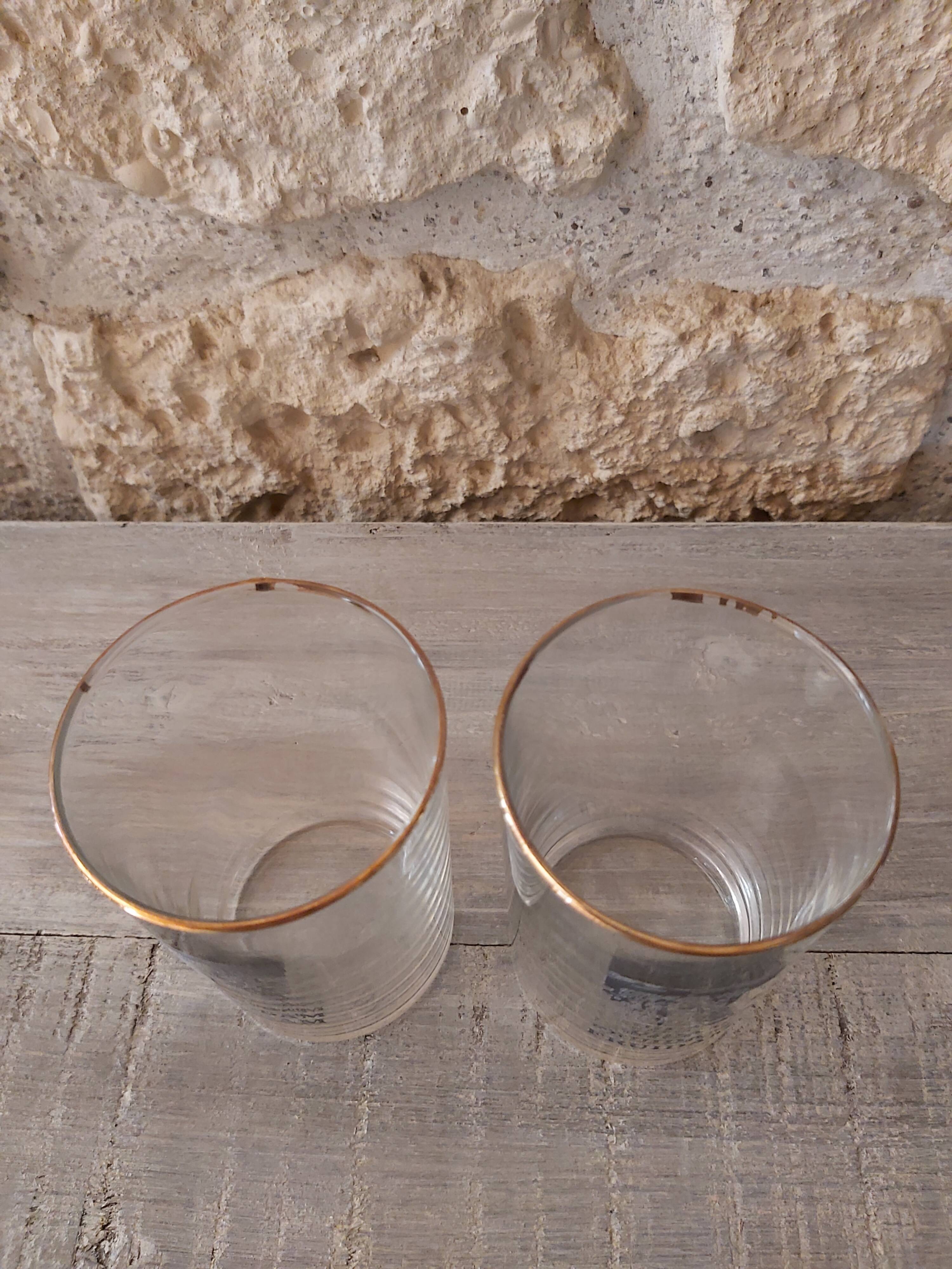 Set of 6 fruidam fruit juice glasses