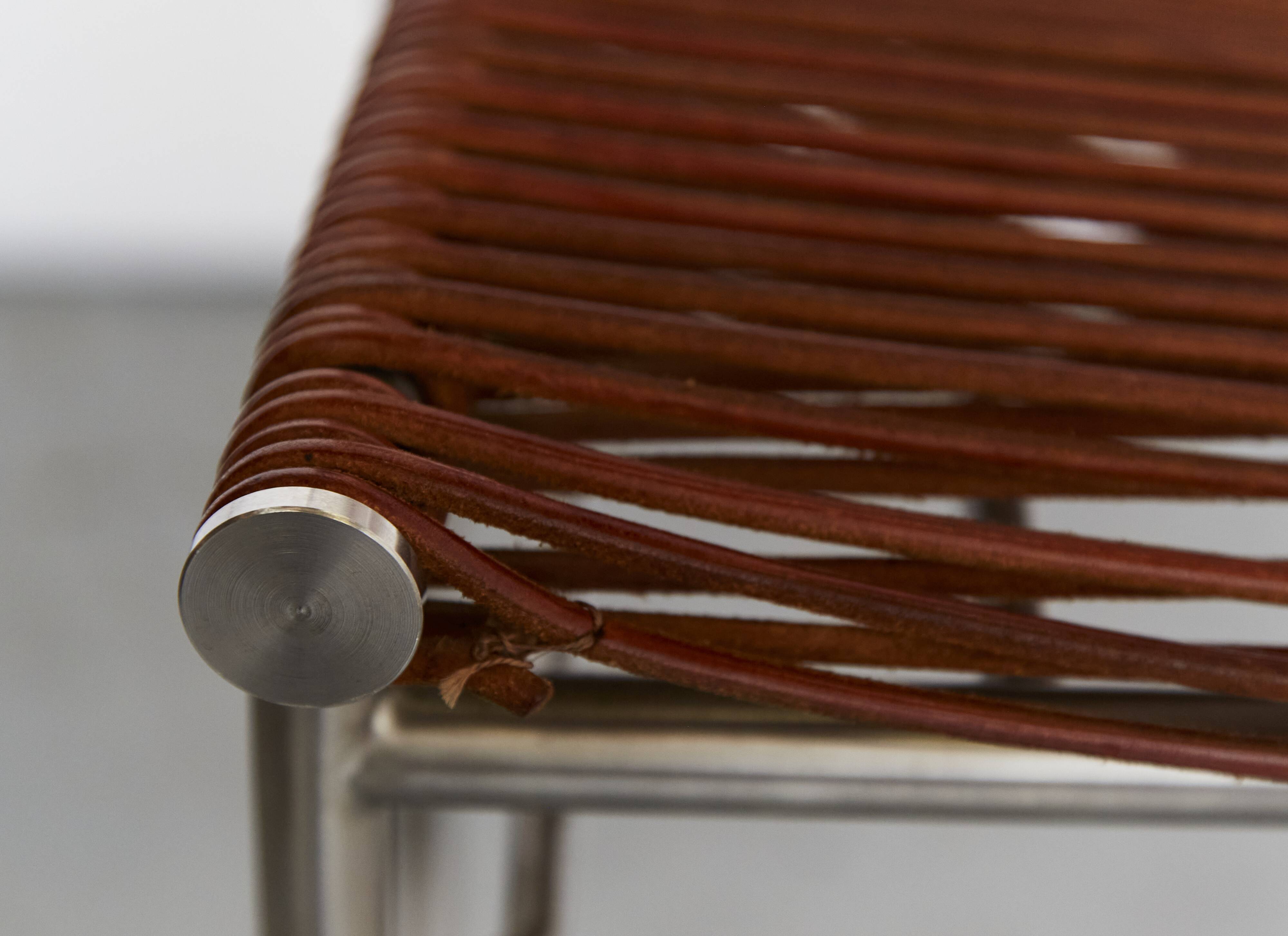 Pair of Tito Agnoli Barstools "MissB" for Pierantonio Bonacina