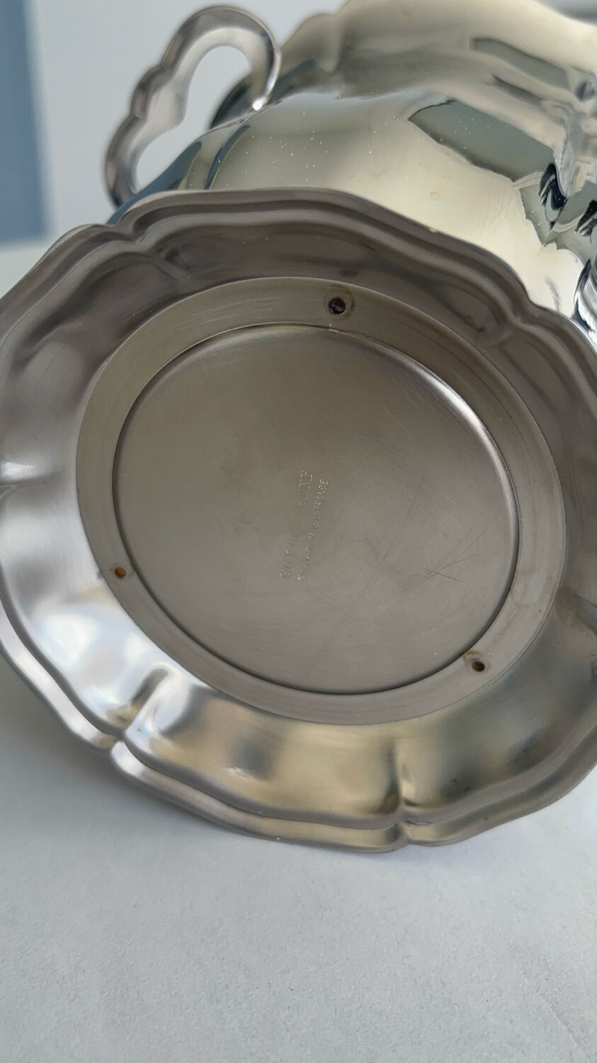 Vintage Guy Degrenne stainless steel ice bucket – ice tray with handles m