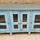 Ancien buffet vitré en teck birman