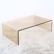 table basse plexiglas fumé Design années 1970