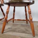 Set of 4 country style chairs, 80s