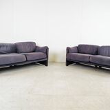 Pair of DUC sofas by Mario Bellini for Cassina, 1970s