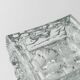 Large Vintage Murano Glass Ashtray - Transparent Glass with Ice Texture, Italian 1970s Design