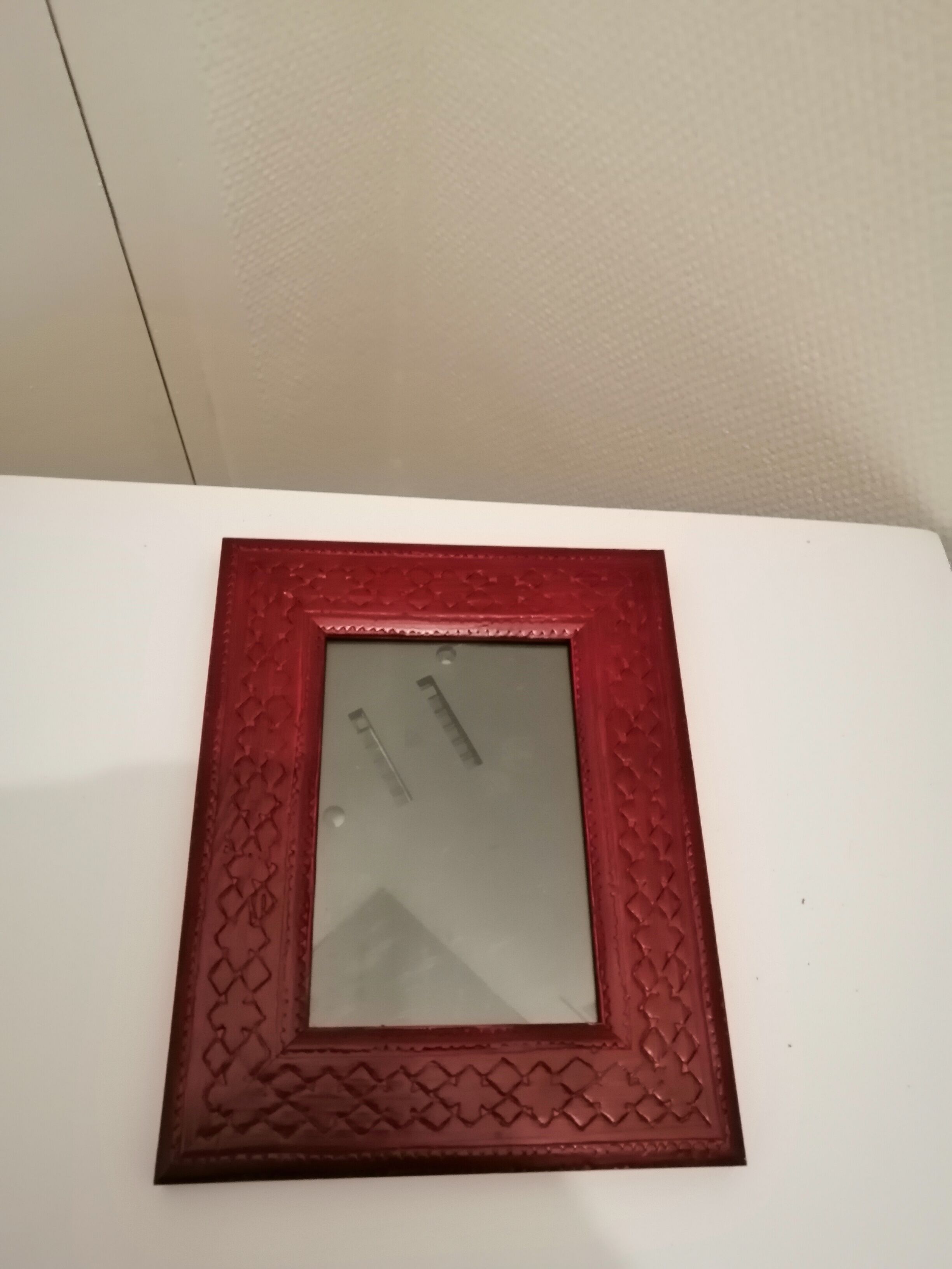 Carved wooden wall frame