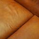 Red leather sofa, Italian design, 1970s, production: Italy